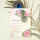 Search for roses engagement party invitations Vintage