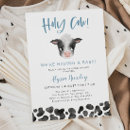 Search for cow baby boy shower invitations Farm animals
