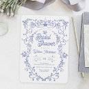 Search for chinoiserie bridal shower invitations Blue porcelain