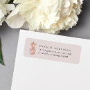 Search for gold pineapple return address labels Chic