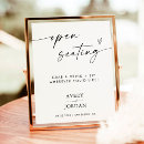 Search for no assigned seats wedding signs Modern minimalist