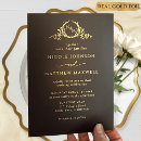 Search for premium invitations Black and gold
