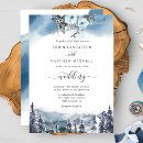 Search for blue tree wedding invitations Boho bohemian
