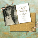 Search for 50th anniversary save the date postcards Gold fiftieth