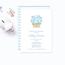 Search for hydrangea shower invitations Blue and white