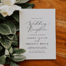 Search for evening reception invitations Minimalist marriage reception