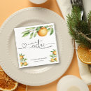 Search for orange fruit napkins Elegant