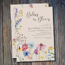 Search for wildflower baby shower invitations Botanical