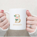 Search for gold letter b mugs Monogrammed