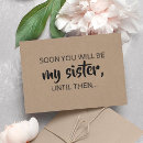 Search for soon to be sister invitations For her