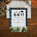Search for lumberjack baby shower invitations Pine tree