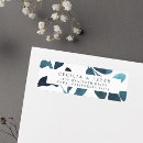 Search for dark teal return address labels Elegant