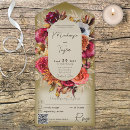 Search for fuchsia and orange wedding invitations Modern
