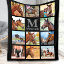 Search for horse photo collage blankets Equestrian