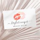 Search for red orange business cards makeup artist