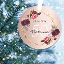Search for flower christmas tree decorations pink