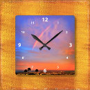 Search for blue and orange clocks Trendy