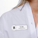 Search for modern name tags With magnetic back