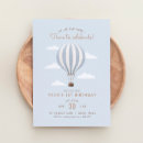Search for hot air balloon birthday invitations Vintage