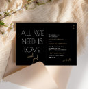 Search for all you need is love invitations Chic
