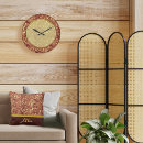 Search for art glass clocks Brown