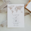 Search for abroad wedding invitations World map