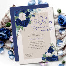 Search for royal blue quince invitations Elegant