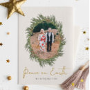 Search for peace on earth photo cards Wreath