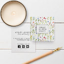 Search for wild business cards Flowers