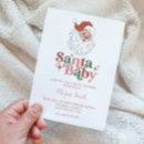 Search for santa baby invitations Snowflakes