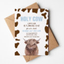 Search for holy cow birthday invitations Watercolor