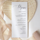 Search for rustic wedding menus Black and white