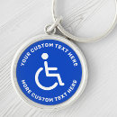 Search for parking print key rings Handicapped disabled parking symbol