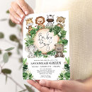 Search for rainforest baby shower invitations Cute jungle animals