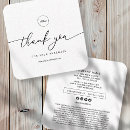 Search for promo codes business cards Black and white