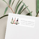 Search for wine bottle return address labels Elegant