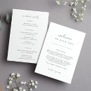 Search for simple script wedding programmes Minimalist