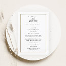 Search for gold border wedding menus Calligraphy