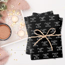 Search for name wrapping paper Black