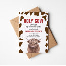 Search for holy cow birthday invitations Watercolor