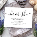 Search for black white gender reveal invitations Minimalist