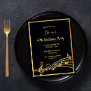 Search for dance 40th birthday invitations Black