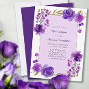 Search for purple rose gold birthday invitations Botanical