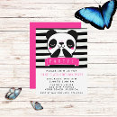 Search for hot pink black white invitations Party