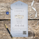 Search for blue ring invitations Blue and white