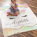 Search for typography blankets girly