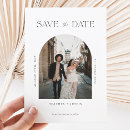 Search for arch the wedding save the dates Black and white
