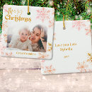 Search for pink christmas tree decorations Family photo