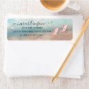 Search for beach sand return address labels Change of address