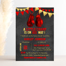 Search for boxing baby shower invitations Red